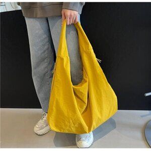 Slouchy Tote Bag for Women Yellow
